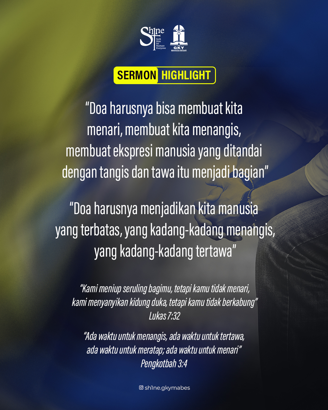 Doa tidak selalu harus tenang—kadang ia datang dalam tangisan, kadang dalam tawa.Tangisan dalam