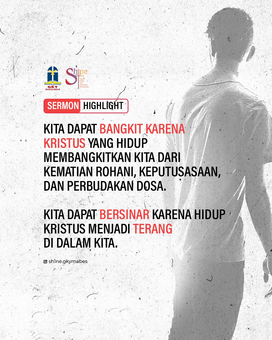 Bangkit dalam Kristus, bersinar dengan terang-Nya! ✨Jangan biarkan kegelapan masa lalu menentuka